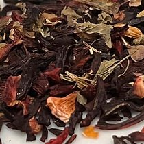 Hibiscus Tea with Lemon Balm and Ginger